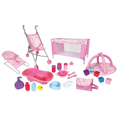 Lissi Nursey Play Set Doll Accessories, 24 Pieces