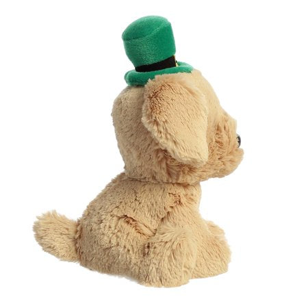 Aurora - Small Brown St. Patrick's Day - 6" Golden Lab - Whimsical Stuffed Animal