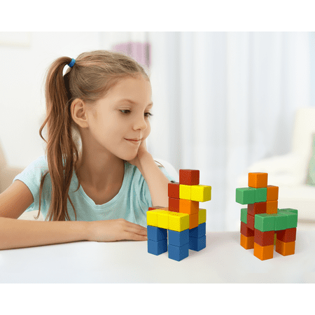 TYTAN Magnetic Cubes 50-Piece Building Blocks Set, Rounded Edges, Lightweight, & Safe for Little Ones, 1000s of Possibilities, Bright & Colorful, Easy Snap-Together Creations, Ages 3+