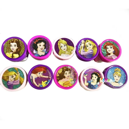 10 pcs Disney Princess Self Inking Stamper Pencil Topper Party Filler Favor