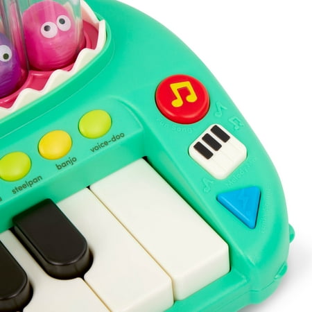 Battat Croco Pop Piano Toy Keyboard with Songs Sounds Lights, Baby and Toddler Toys