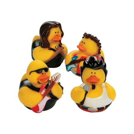 Rock Star Rubber Duckies - Party Favors - 12 Pieces