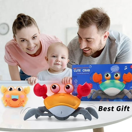 Zendure Crawling Crab Baby Toy Infant Tummy time Toys 3 4 5 6 Babies boy Girl Sensory Toys 3-6 6-12 Learning to Crawl 9-12 12-18 Walking Toddler Gifts