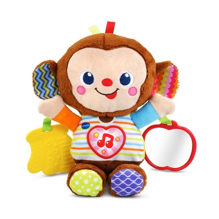 VTech Cuddle and Swing Monkey with Teether, Travel Toy for Baby