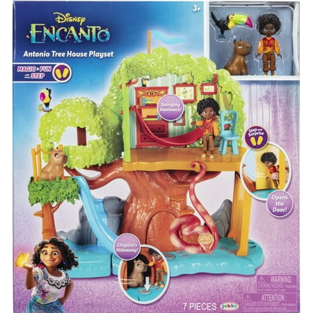 Disney Encanto Antonio's Tree House Playset, Includes 3 Inch Small Doll and 6 Accessories