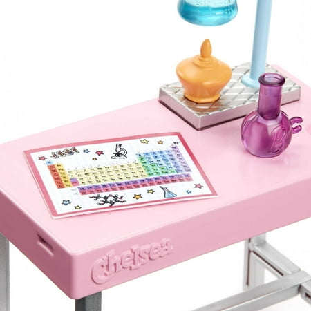 Barbie Chesea Can Be Scientist Doll with Lab Table & Accessories, Brunette Small Doll Playset