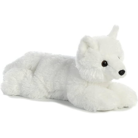 Aurora - Medium White Flopsie - 12" Arctic Fox - Adorable Stuffed Animal