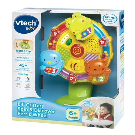 VTech Lil' Critters Spin and Discover Ferris Wheel, Toddler Learning Toy