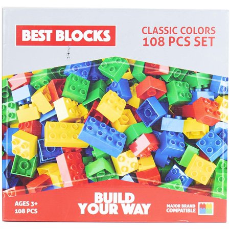 Best Blocks 108 Piece Big Block Set Classic Colors