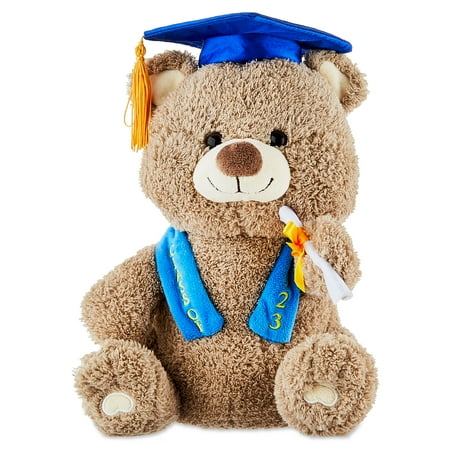 Way To Celebrate Graduation 2023 Plush Brown Bear with Cap, 9"