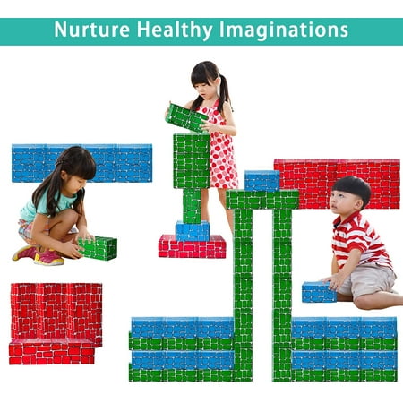 Exercise N Play Cardboard Building Blocks (40 Pieces)