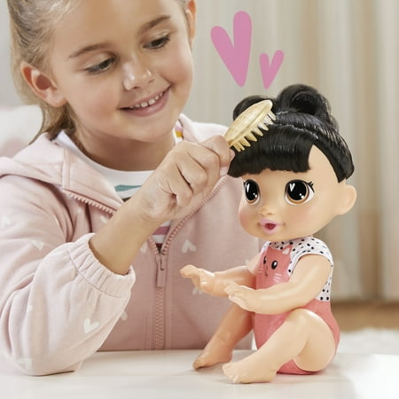 Baby Alive Crawl 'n Play Katie Kat, Black Hair, Interactive Baby Dolls, Toys for Preschoolers, Christmas Gifts for Girls & Boys, 3+