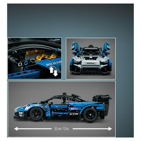 LEGO Technic McLaren Senna GTR 42123 Racing Sports Collectable Model Car Building Kit, Car Construction Toy, Gift Idea for Kids, Boys and girls