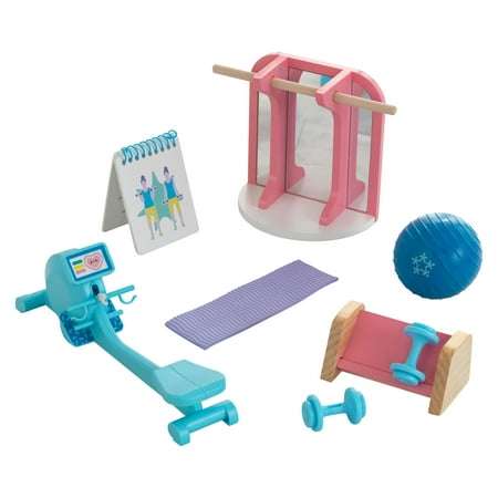 KidKraft Dollhouse Accessory Pack: Home Gym Doll Furniture Set