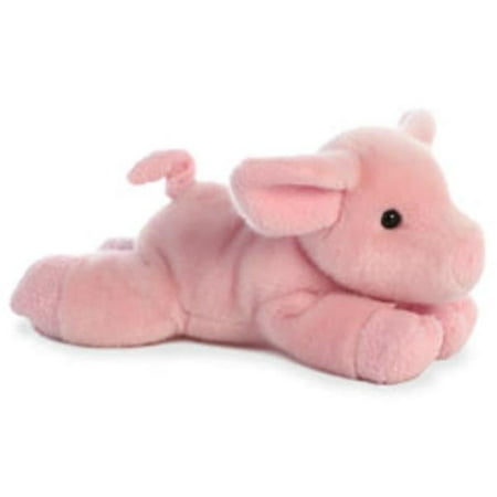 Aurora - Small Pink Mini Flopsie - 8" Pickles Piglet - Adorable Stuffed Animal