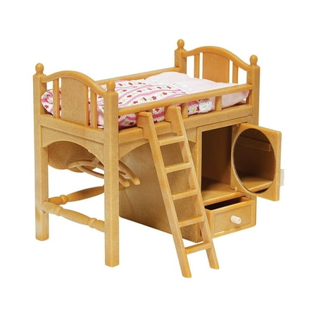 Calico Critters Loft Bed, Dollhouse Furniture Set