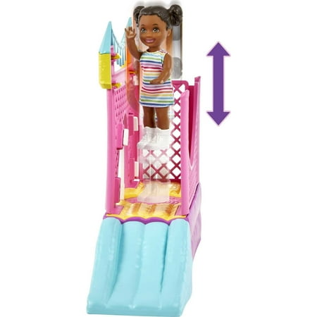 Barbie Skipper Babysitters Inc Bounce House Playset, Skipper Doll, Toddler Small Doll & Accessories