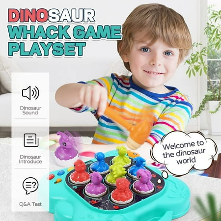 Whack A Dinosaur Game, Toys for Toddlers, Learning Educational Toys for 1 2 3 4 5 6 Years Old Boys Girls