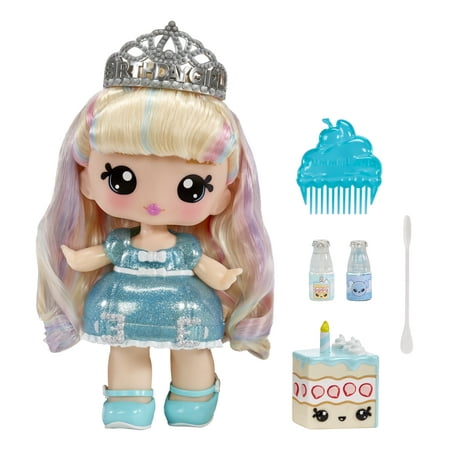 Yummiland Large Doll + Lipgloss Pet- Callie Birthday Cake, Ages 4+