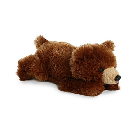 Aurora - Small Brown Mini Flopsie - 8" Grizzly Bear - Adorable Stuffed Animal