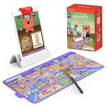 Osmo - Detective Agency Starter Kit for iPad, Pretend Play, Detective Board Game, Mystery Games, Learning Toys for 5 to 11 Year Olds, Mystery Toys, Detective Toy, Puzzles for Kids, Memory Games, STEM