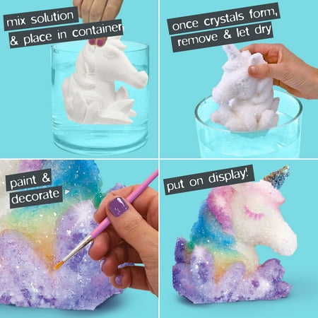 YOUniverse Crystal Growing Unicorn STEAM Activity Kit, Boys and Girls, Child, Ages 8+