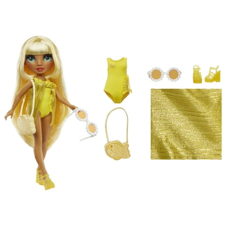 Rainbow High Swim & Style Sunny, Yellow, 11'' Doll, Ages 4-12