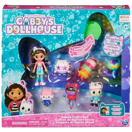 Gabby’s Dollhouse, Dance Party Figure Set of Collectible Toys