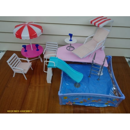 My Fancy Life Summer Resort , Swimming pool set for Dollhouse Furniture By TKT