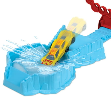 Adventure Force Fire and Ice, Color Change Track Set, Includes 2 Cars, Children Ages 3+