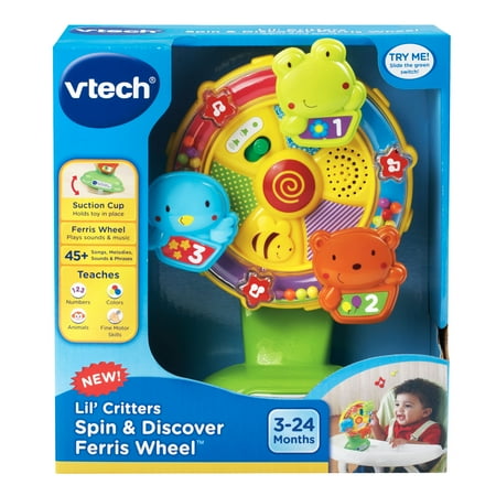 VTech Lil' Critters Spin and Discover Ferris Wheel, Toddler Learning Toy