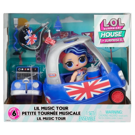 L.O.L. Surprise! O.M.G. House of Surprises Lil Music Tour Playset with Cheeky Babe Collectible Doll and 8 Surprises – Great Gift for Kids Ages 4+