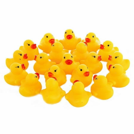 50 Count Mini Rubber Duck Floating Ducky for Baby Bath Toy, Bathtub, Bath, Kids Birthday Party