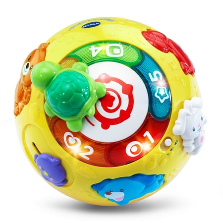 VTech Wiggle and Crawl Ball for Babies and Toddlers, Encourages Motor Skills, Teaches Shapes & Colors