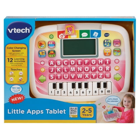 VTech Little Apps Tablet, Portable Learning System for Kids, Pink