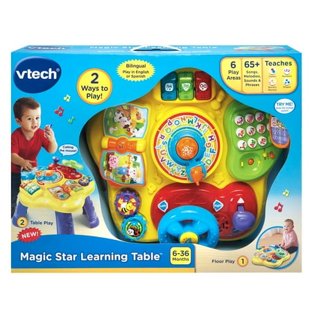 VTech Magic Star Learning Table Alphabet Toys with Accessories Included, Baby and Toddler Toys