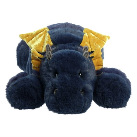 Aurora - Large Blue Snoozles - 18" Dragon - Laid-back Stuffed Animal