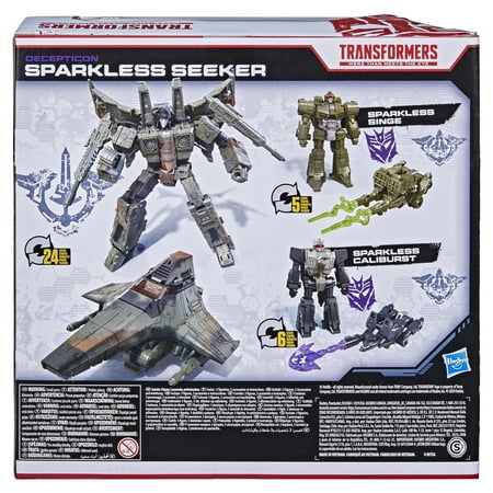 Transformers: Generations War for Cybertron Series-Inspired Sparkless Seeker Kids Toy Action Figure for Boys and Girls Ages 8 9 10 11 12 and Up