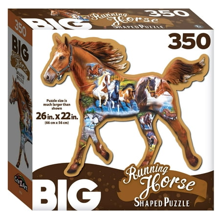 Cra-Z-Art Big Shaped 350-Piece Running Horse Jigsaw Puzzle