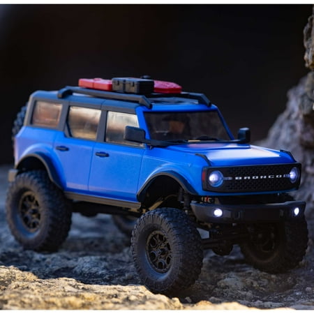 Axial RC Truck 1/24 SCX24 2021 Ford Bronco 4 Wheel Drive Truck Brushed RTR Comes with Everything Needed Blue AXI00006T3 Trucks Electric RTR Other