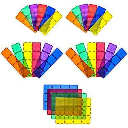 PicassoTiles 28 PC Magnetic Tiles, Magnetic Building Blocks for Kids, Magnet for Kids 3+