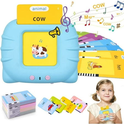 Talking Flash Cards Learning Toys for 2 3 4 5 Year Old Kids Toddler Flash Cards, Educational Toddlers Toys Reading Machine with 224 Words, Preschool Toys and Birthday Gift for Kids