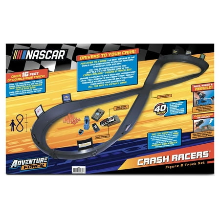 Adventure Force Crash Racers Figure 8 Circuit, Motorized Vehicle Playset, Children Ages 5+