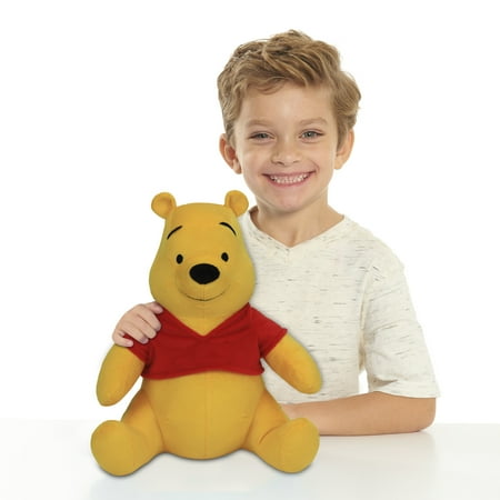 Disney Classics Friends Large 12.7-inch Plush Winnie the Pooh, Kids Toys for Ages 2 up