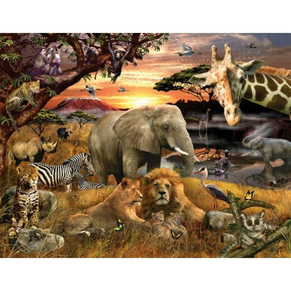 Wild Savanna 400 Piece Jigsaw Puzzle