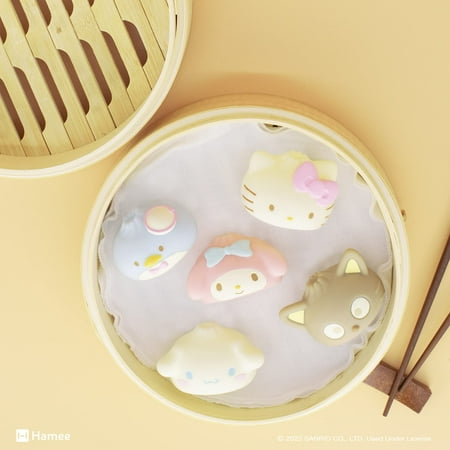 Hamee Sanrio Hello Kitty and Friends Cute Surprise Capsule Squishy Toy [Steamed Bun] [Birthday Gift Bag, Party Favor, Gift Basket Filler, Stress Relief] – 1 Pc. (Mystery – Blind Capsule)