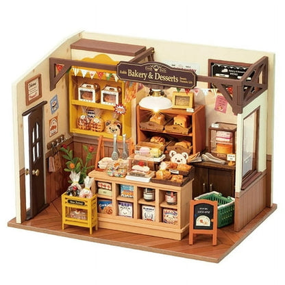 Rolife DIY Miniature Dollhouse Kit Becka's Baking House Birthday Gifts for Boys & Girls