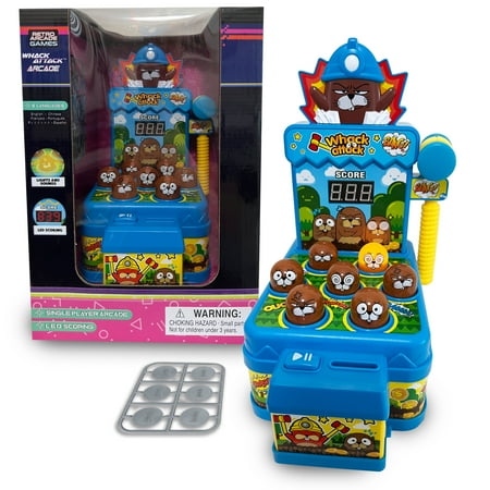 Whack Attack Arcade – the Light and Sound Whack A Mole Game - Interactive Educational Toys for Toddlers & Kids, Pounding Toy for 3 4 5 6 7 8+ Year Old Boys/Girls