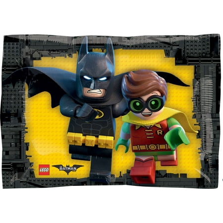 6th LEGO Batman Movie Emblem Birthday Party Mylar Balloon Decorations Supplies