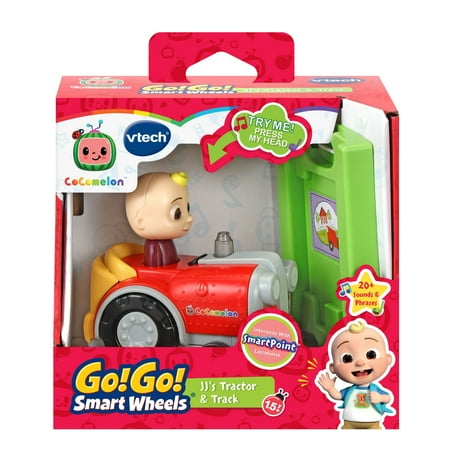 VTech CoComelon™ Go! Go! Smart Wheels® JJ's Tractor & Track JJ CoComelon Electronic Learning Systems with Accessories Included, Baby and Toddler Toys